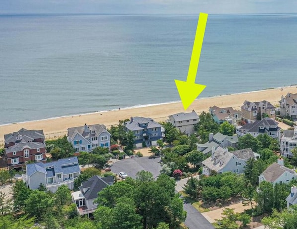 Here it is! Oceanfront, huge driveway and very private at the end of a culdasac