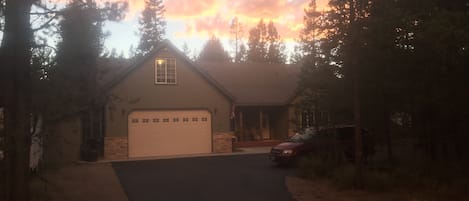 This house has a circle driveway with a lot of parking.  Larger than appears.