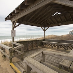 There are two gazebos on the property. Perfect for morning coffee...