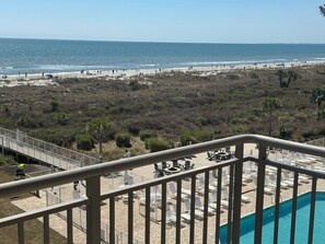 Balcony View of Ocean And Pool. You Will See It All! UNOBSTRUCED VIEWS