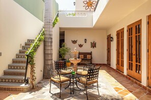 Patio Furniture, Water Fountain