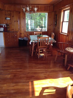 one of two dining tables.

