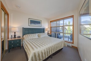 Master bedroom with king bed and ensuite