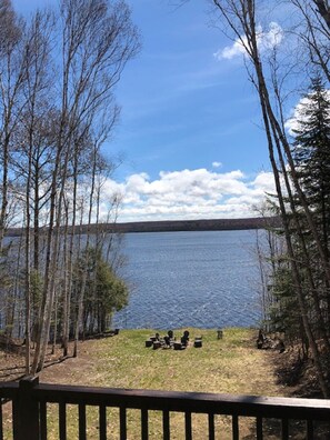 Spring view of the lake off main level deck