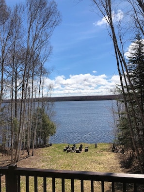 Spring view of the lake off main level deck