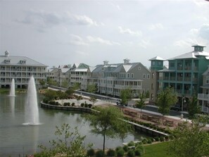 Interactive fountain Seen From Condo Front Balcony