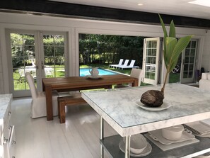 Beautiful area for dining, cooking entertaining