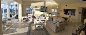 Living room and lanai