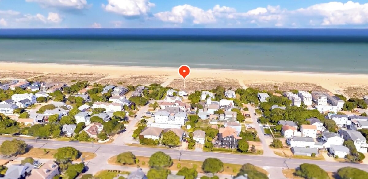 Right on the Beach with no streets to cross: a North End Hidden Gem Family Home!