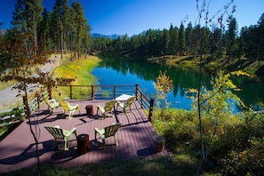 Gather lake side for fishing or a refreshing swim