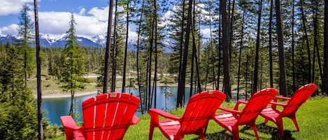 A favorite sit spot to enjoy the view and a cold drink.