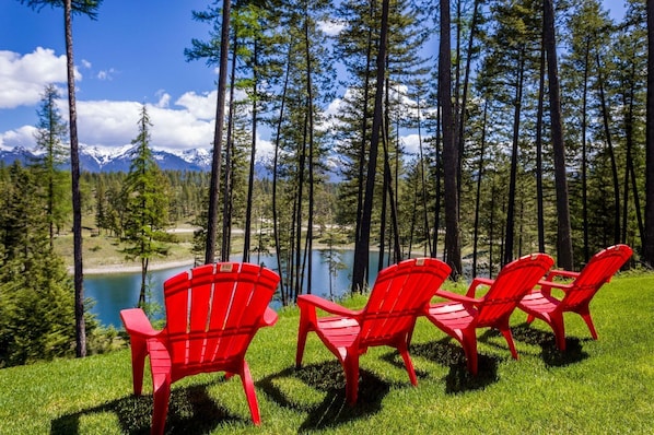 A favorite sit spot to enjoy the view and a cold drink.