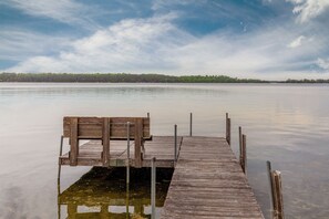 Tie up your boat here!   The channel to Whitefish is across to the right. 