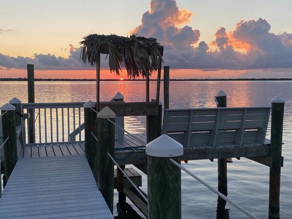 Enjoy Beautiful Sunrises from the dock