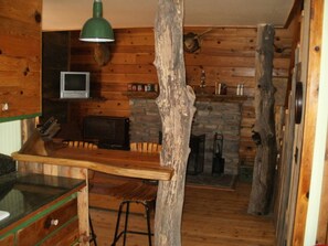 Looking from kitchen to living area.