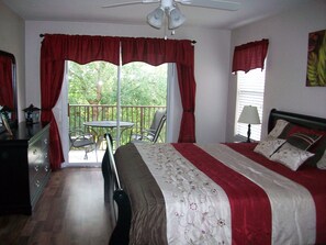2nd Floor Master Suite with private balcony