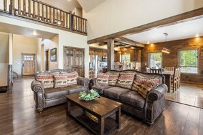 Beautiful living room on the main level
