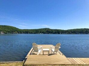 New dock (dock has since been painted).