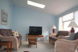 Living Room with sky lights