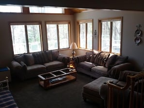 Living Room, Lake And Forest Views, TV DVD VHS 
