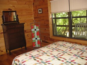 Recline in the master bedroom, watch the river run!