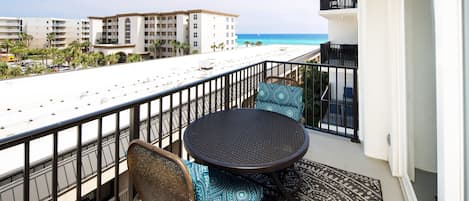 Balcony View, Sea Oats Resort Okaloosa Island Fort Walton Beach Destin Vacation Rentals