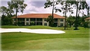 Our condo overlooks  the 14th Fairway of the Flamingo Island Golf Course
