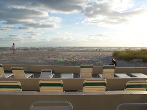 Huge stretch of white sand beach right beyond our beachside pool