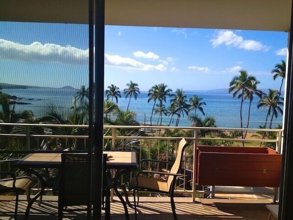 Living room view and lanai. Same view from master bedroom lanai