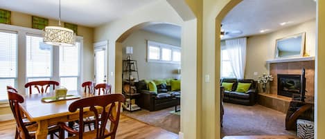 Eating area looking into Great room