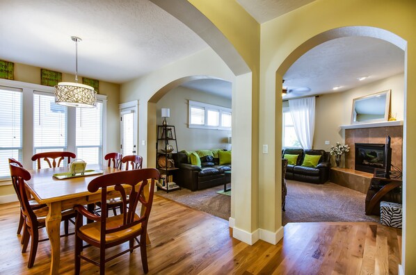 Eating area looking into Great room