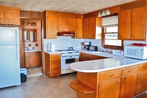 Kitchen with Refrigerator, Dishwasher, Range and Microwave Oven on the 2nd floor