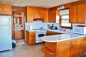 Kitchen with Refrigerator, Dishwasher, Range and Microwave Oven on the 2nd floor