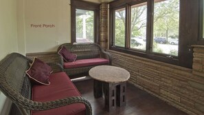 Front Porch - weather tight with seating for 4, 