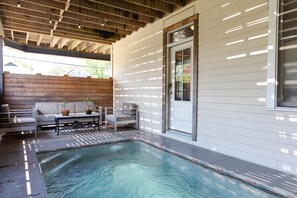 covered, private pool... always the right temperature