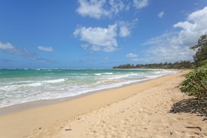 Malaekahana Beach View towards Laie