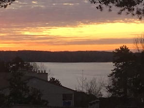 Lake views from the condo are amazing & Morning sunrises!