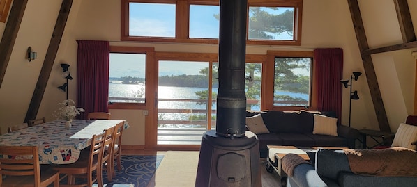 Welcome to amazing views of Goose Bay from the open floor plan of the cottage.  