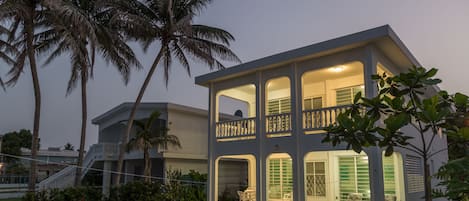 View of the house from the beach.