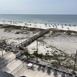 New board walk ( the beach is not as far away as it appears).