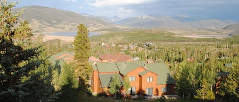 Dillon Lake and toward Keystone in July.