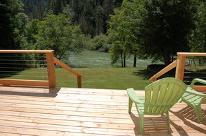 View of the Trinity River from the back deck