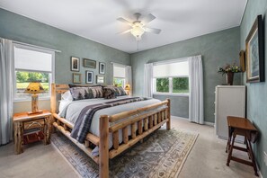 Primary bedroom with King bed