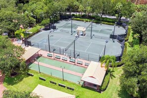 2 Har Tru tennis courts, 2 bocce courts