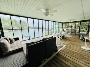 Spend your time on the screened in porch