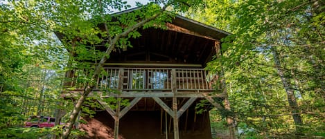 Pigeon Forge Cabin "Unforgettable". -Covered back deck