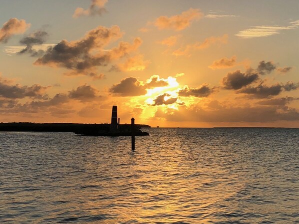 Spectacular sunsets from the dock every night!