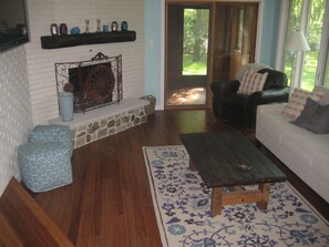 Family Room &amp; Entrance to 3 Season Room