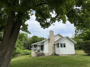 Lawn area surrounding the house