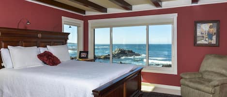 Master Bedroom Has Views, Sonos Sound System, Deck, Luxury  Bath. 
Photo Ron Bird 